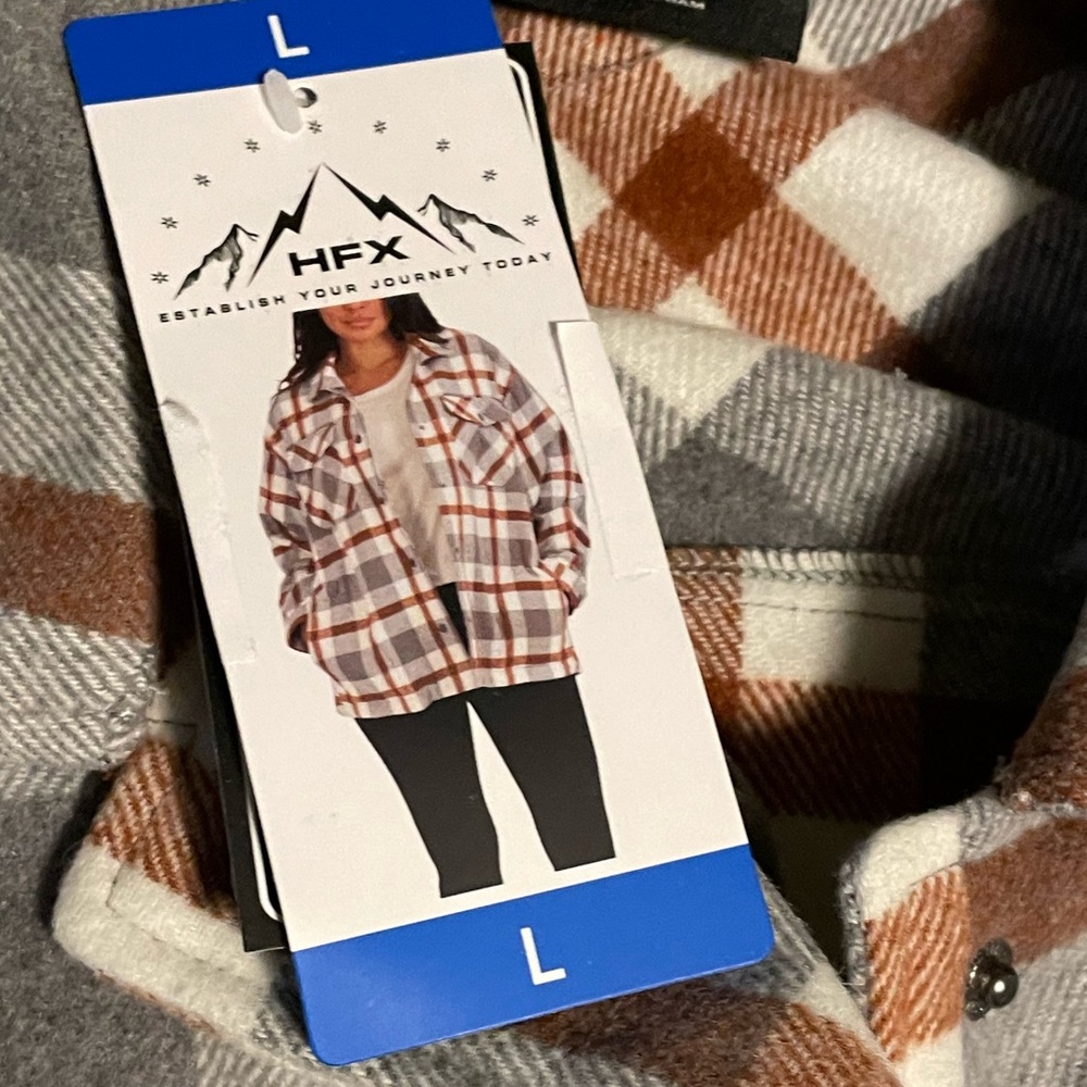 HFX Brand women’s shirt jacket Shacket